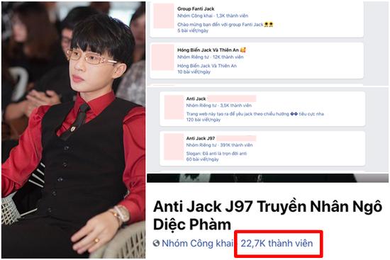 Group antifan Jack mọc như nấm, nhìn số thành viên mà... hốt