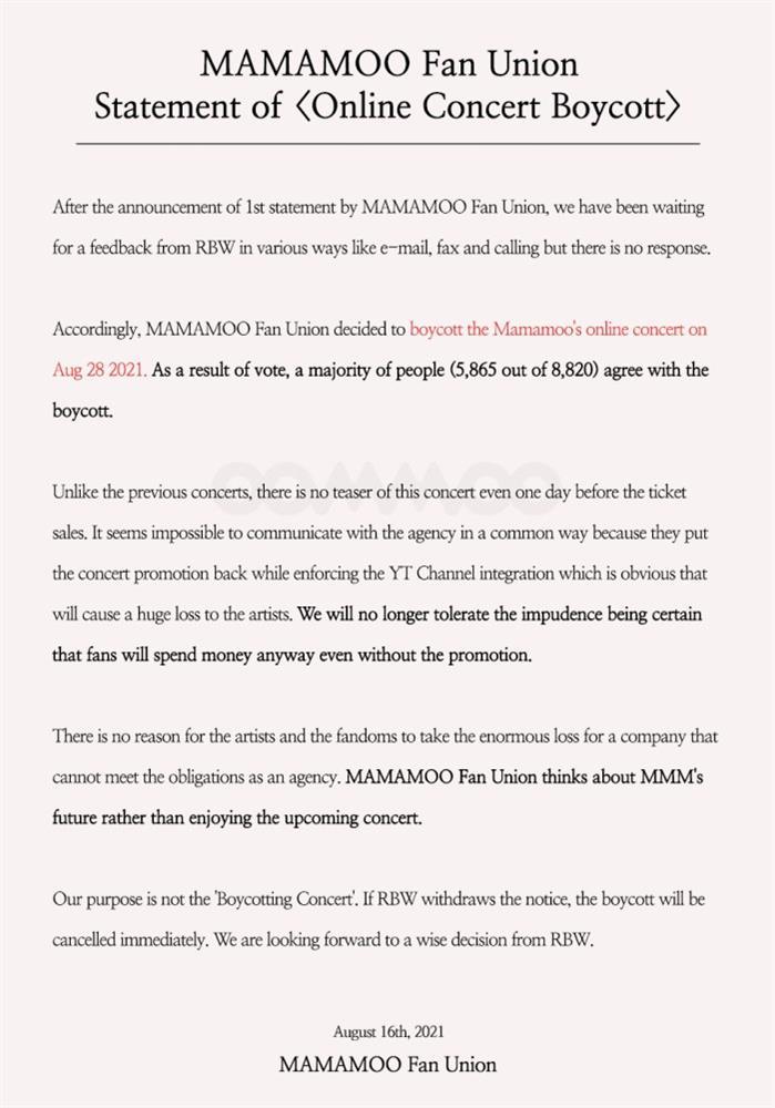 Fan kêu gọi cùng nhau tẩy chay concert online của MAMAMOO?-3