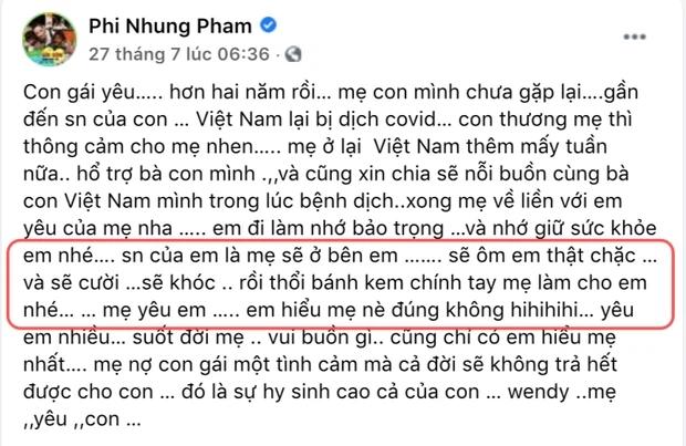 Phi Nhung bất ngờ thông báo lỡ hẹn sang Mỹ và thất hứa với con gái?-5