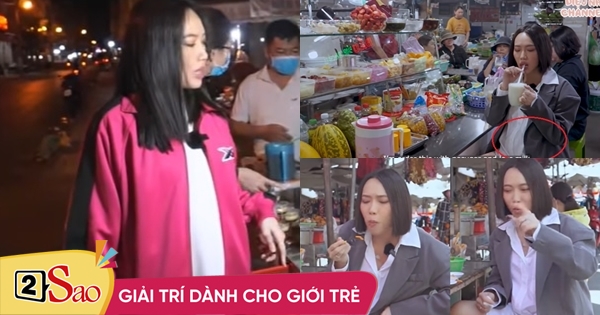 Clip Diệu Nhi lộ bụng to tướng, ăn sập chợ chuẩn bà bầu
