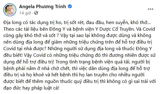 Angela Phương Trinh đã thấy sai khi tuyền truyền thuốc chữa COVID?-4