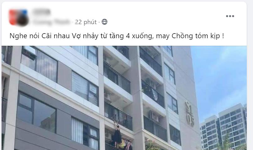 Giận chồng, bà chị quăng người ra lan can Vinhomes Ocean Park-1