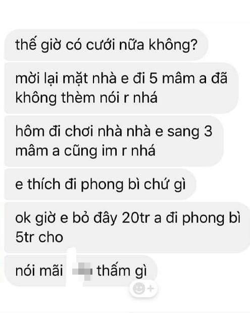 Nhà trai kì kèo 5 triệu lễ đen, còn đòi tiền cỗ vì đàng gái đến đông-2