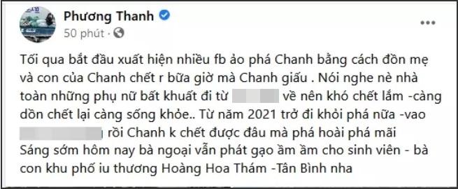 Phương Thanh gay gắt khi mẹ và con gái bị đồn qua đời-2