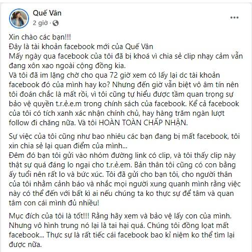 Quế Vân bay Facebook vì lan truyền clip 2 em bé-3