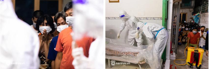 Người thân nghẹn ngào, đau xót khi chứng kiến khung cảnh đau buồn