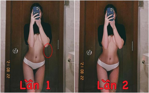 Cẩm Đan vén áo khoe ngực rồi bất ngờ xóa đi vì lộ dấu photoshop-2
