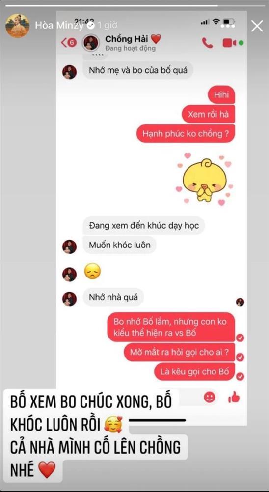 Quý tử Hòa Minzy tiết lộ bố khóc vì nhớ 2 mẹ con mùa dịch-1