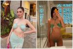 Hoa hậu Chuyển giới Trân Đài bắt trend mặc bikini ngược