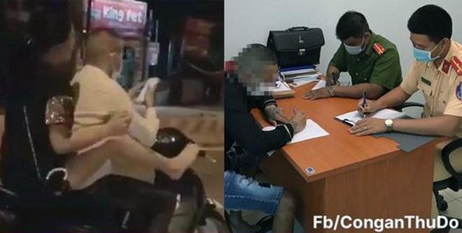 Bận nhắn tin, thanh niên nhờ bạn gái dùng chân cầm lái hộ-1