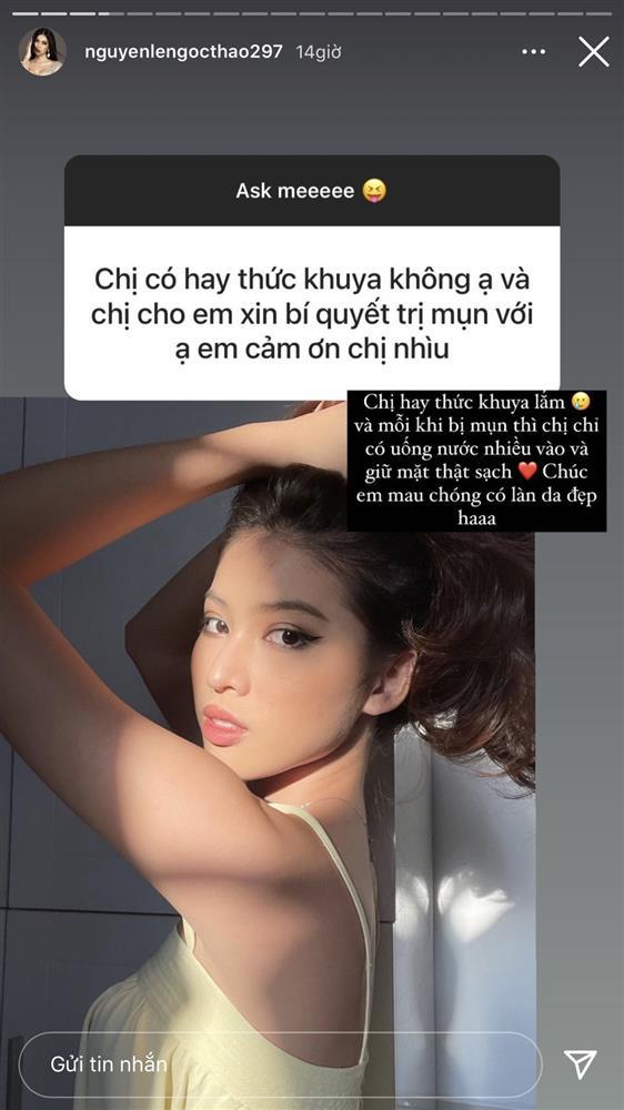 Á hậu Ngọc Thảo lộ môi thâm xì, da đầy mụn sau lớp make up vi diệu-6