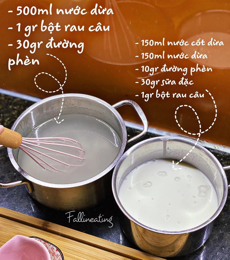 Gái xinh mách chiêu làm thạch nhãn dừa tươi ngọt mát tê lưỡi-3