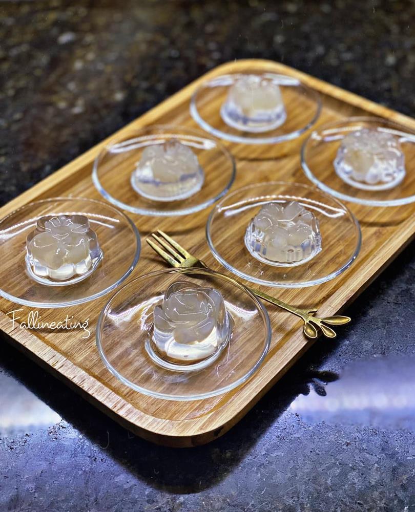 Gái xinh mách chiêu làm thạch nhãn dừa tươi ngọt mát tê lưỡi-8