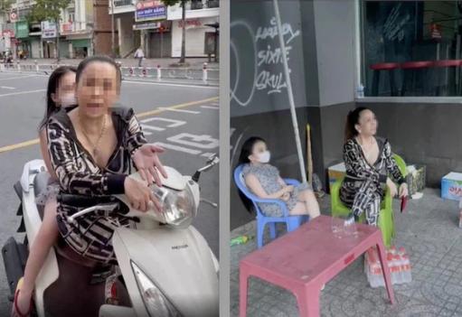 Chị đại quận 4 tái xuất: Không đeo khẩu trang dẫn con gái lang thang-1