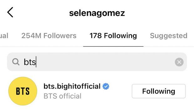Selena Gomez nhấn theo dõi BTS, hình như sắp có màn collab mới?-1