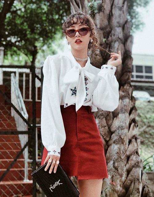 Học sao Việt 3 combo mix đồ với váy chữ A khi mùa lạnh gõ cửa-6