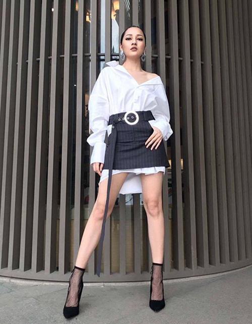 Học sao Việt 3 combo mix đồ với váy chữ A khi mùa lạnh gõ cửa-7