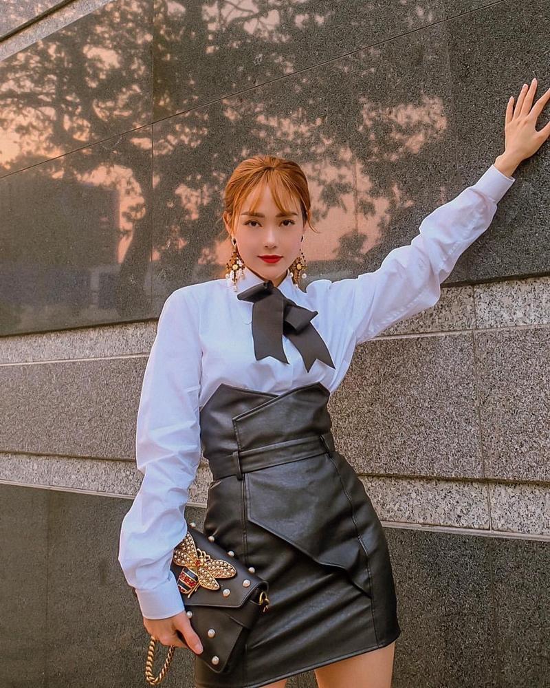 Học sao Việt 3 combo mix đồ với váy chữ A khi mùa lạnh gõ cửa-5