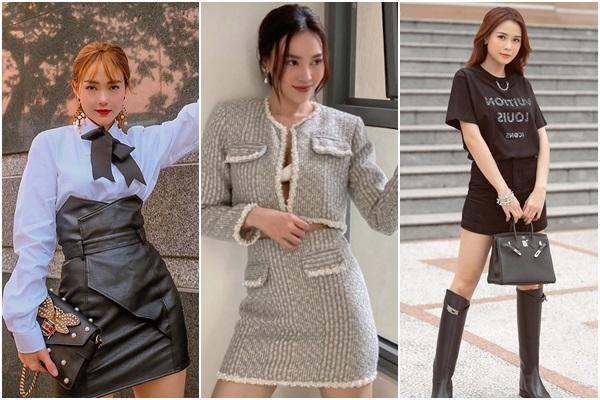 Minh Hằng, Hiền Hồ suýt hớ hênh vì váy len body hiểm hóc-13