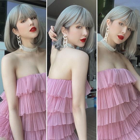 Giữa tin đồn ly hôn, Diệp Lâm Anh chuộng đồ màu hồng khoe vòng 1-7