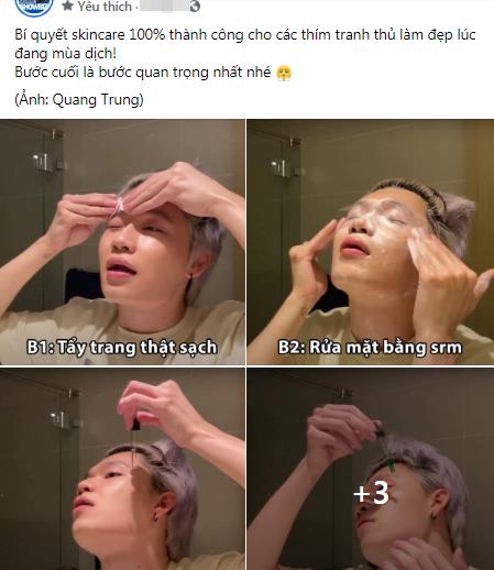 Quang Trung dưỡng da sương sương 6 bước, sốc nhất bước cuối!-3