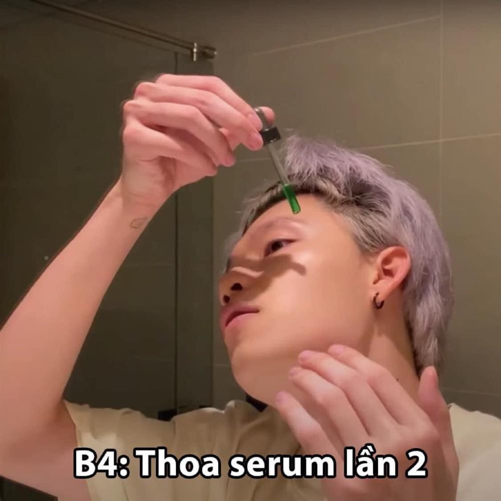 Quang Trung dưỡng da sương sương 6 bước, sốc nhất bước cuối!-7