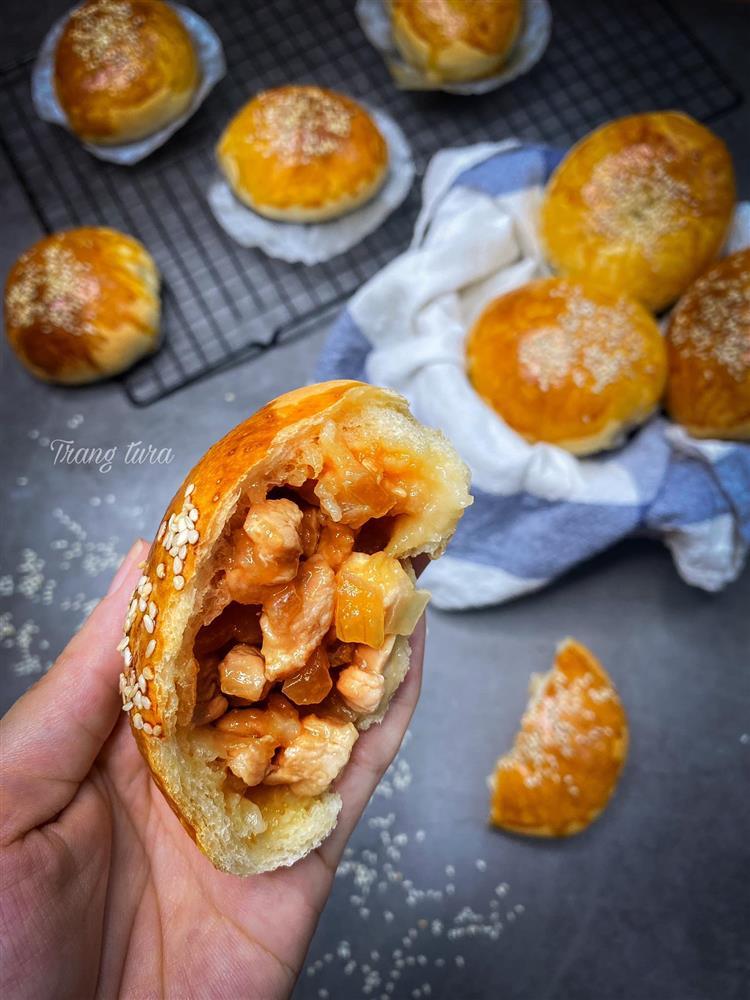 Làm bánh mì nhân ức gà 3K, có ngay bữa sáng đỉnh chóp-3