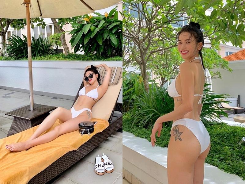 Bảo Anh diện bikini phô hình xăm liên quan đến tình cũ?-12