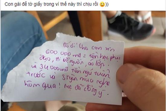Con gái viết thư xin tiền, đọc câu chốt bố sốc toàn tập