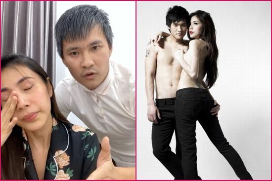 Thủy Tiên livestream khóc nấc, netizen chỉ soi quần đùi Công Vinh