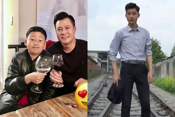 Con trai Quang Dũng - Jennifer Phạm cao áp đảo bố ở tuổi 13-9