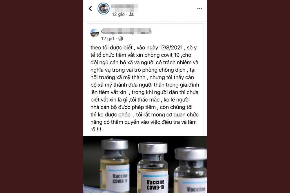 Làm rõ việc lãnh đạo xã ở Bình Định ưu ái vắc xin cho người thân-1