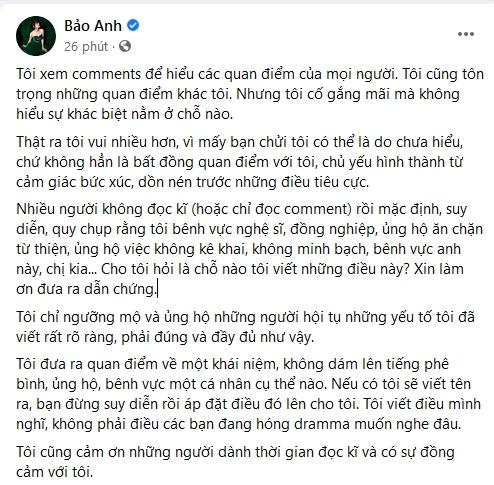 Bị mắng bênh nghệ sĩ ăn tiền từ thiện, Bảo Anh nói gì?-9