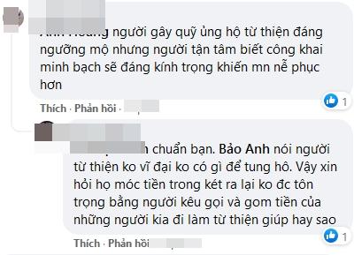 Bị mắng bênh nghệ sĩ ăn tiền từ thiện, Bảo Anh nói gì?-4