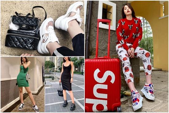 Kỳ Duyên mix đồ cực 'chiến' với tủ sneaker hàng trăm triệu