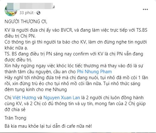 Tình trạng sức khỏe Phi Nhung sau 1 ngày nhập viện lọc máu-6
