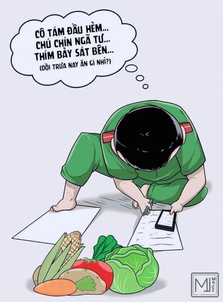 Đáng yêu không ngờ loạt tranh chú bộ đội làm nhiệm vụ mùa dịch-1