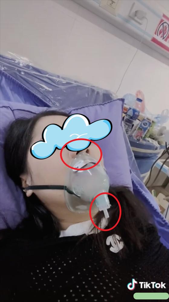 Cô gái gây tranh cãi quay video ốm nặng, mũi nằm ngoài mặt nạ trợ thở-3