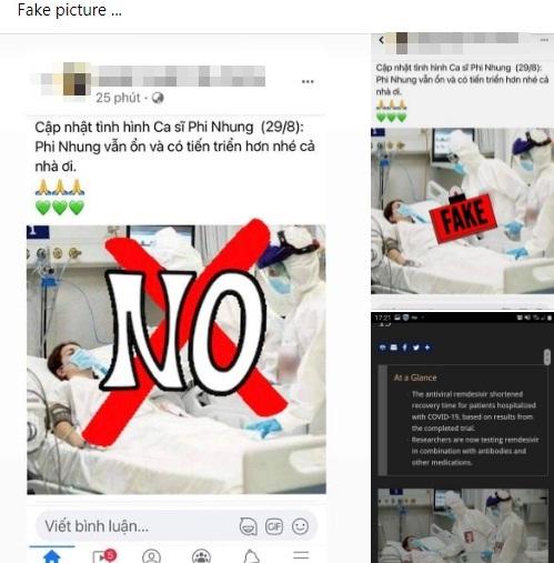 Lan truyền ảnh Phi Nhung điều trị Covid-19, thực hư ra sao?-2