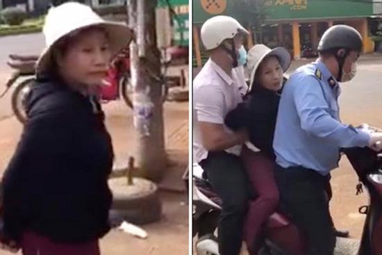 Cởi khẩu trang, ra đường không lý do, người phụ nữ thách công an