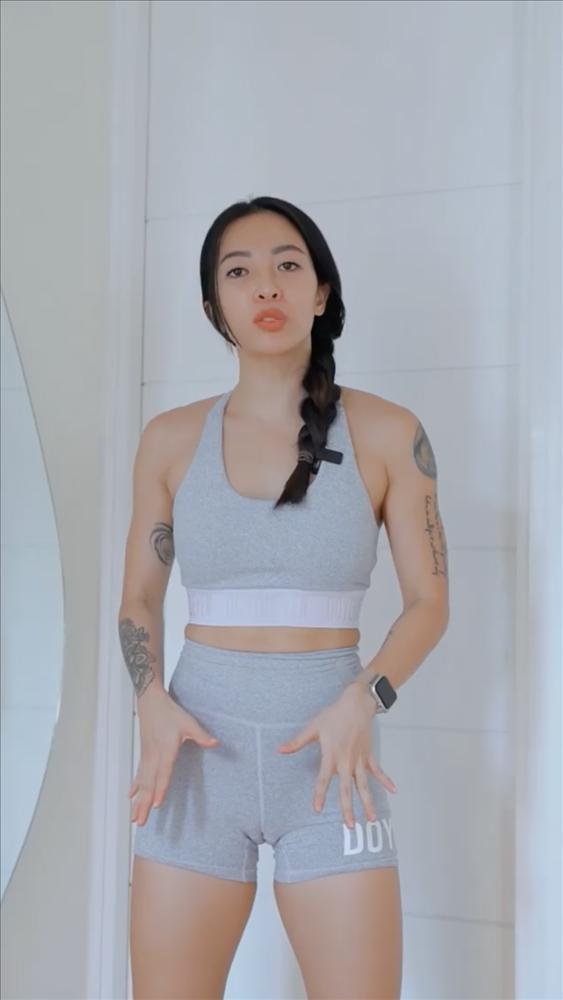 Hana Giang Anh bị phản ứng vì lỗi mặc đồ gym lộ vùng kín-1