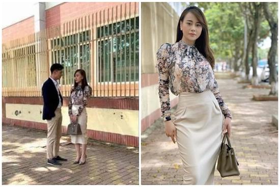 Phương Oanh lên đồ 'chanh sả', xách túi Hermès... đi mua lòng?