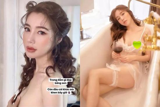 Elly Trần nude khoe 'vựa hoa quả được mùa'