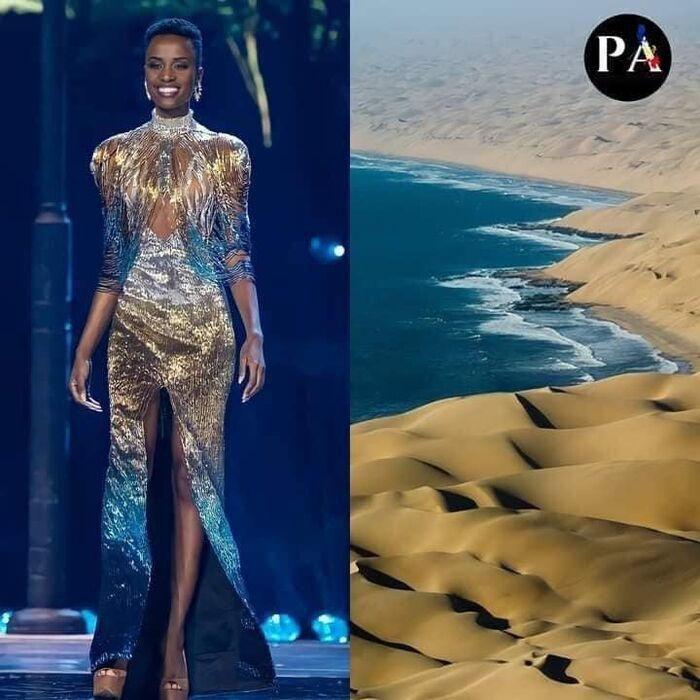 Cười xỉu váy dạ hội hoa hậu, ám ảnh bộ như bì lợn chiên giòn-1