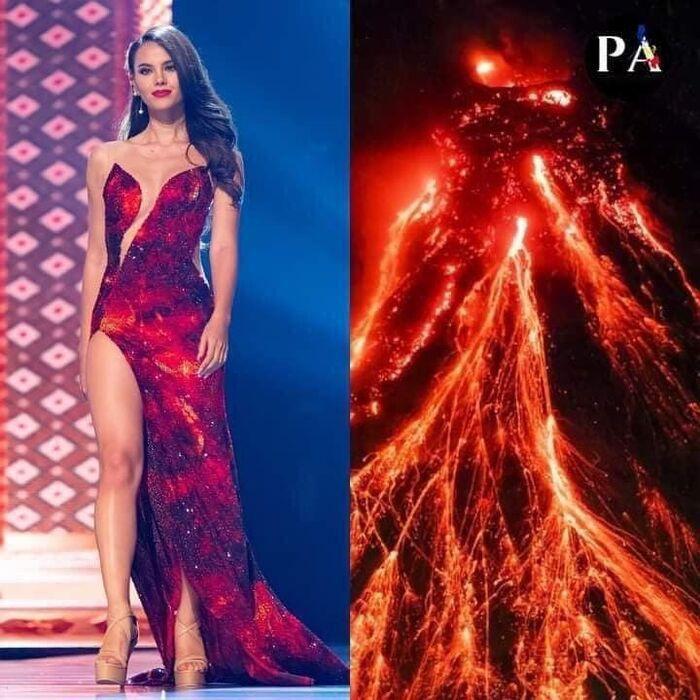 Cười xỉu váy dạ hội hoa hậu, ám ảnh bộ như bì lợn chiên giòn-2