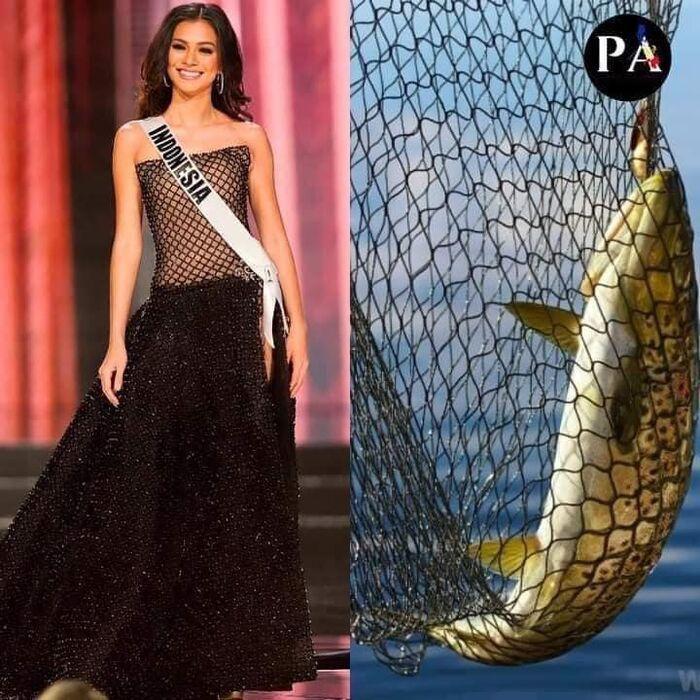 Cười xỉu váy dạ hội hoa hậu, ám ảnh bộ như bì lợn chiên giòn-8