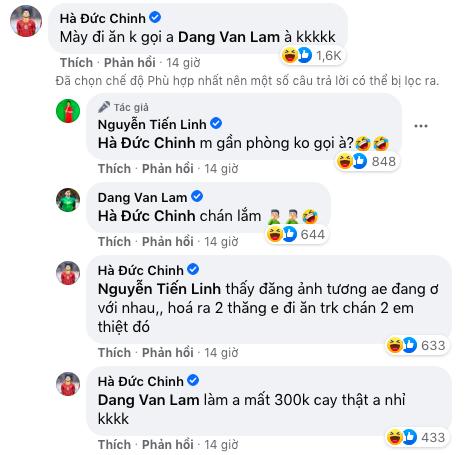 Đức Chinh, Tiến Linh đi ăn không rủ khiến Văn Lâm mất toi 300k-2