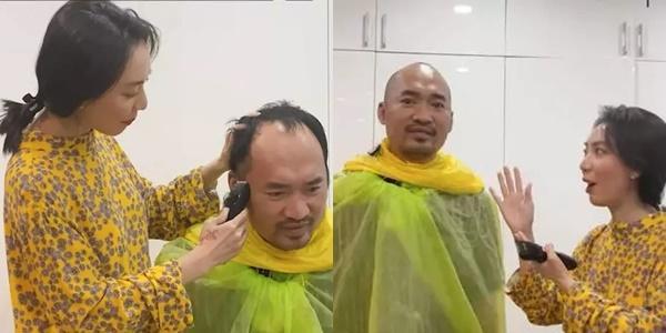 Hằng Túi cắt tóc cho chồng, nhìn kết quả cười muốn ngã ngửa-7