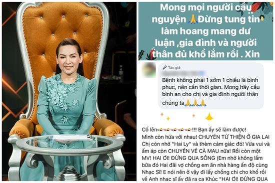 MXH đồn tiêu cực về Phi Nhung, người thân bác bỏ và cầu nguyện