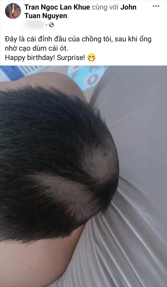 Lan Khuê cắt tóc cho chồng mừng sinh nhật ai dè hỏng bét-1